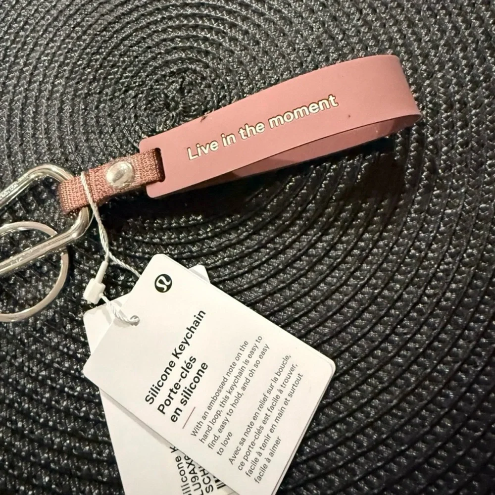 lululemon athletica Pink Silicone Keychain NWT - Picture 2 of 5